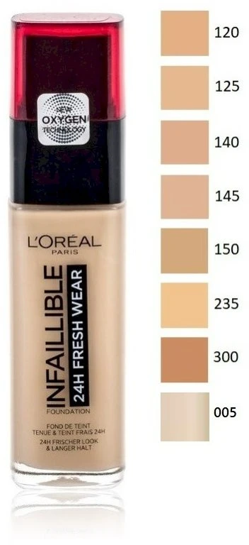 L´Oréal Paris Infaillible 24H Fresh Wear makiažo pagrindas 30 ml  (120 Vanilla)