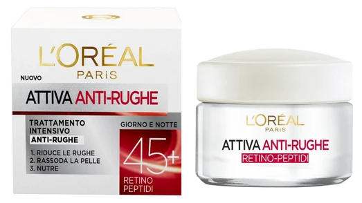 „L'Oreal Paris Wrinkle Expert 45+ Hydrating Day & Night“ drėkinamasis veido kremas nuo raukšlių, 50 ml