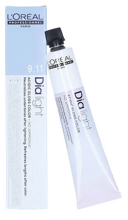 L'Oreal Professionnel Dia Light ilgalaikiai plaukų dažai be amoniako 9.11, 50 ml