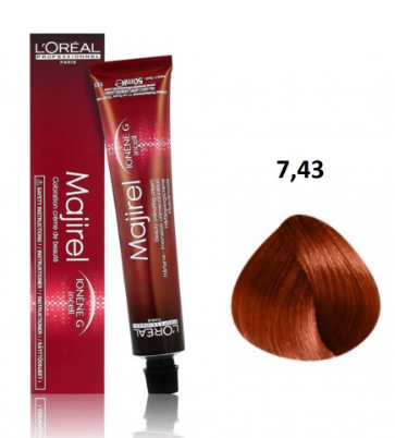 L‘oreal Professionnel Majirel plaukų dažai 50ml - 7.43