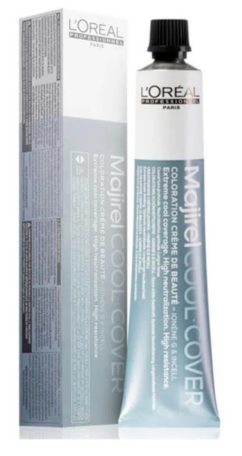 L'Oreal Professionnel Majirel Cool-Cover ilgalaikiai plaukų dažai be amoniako 7,18, 50 ml