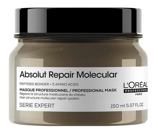 L'Oreal Professionnel Serie Expert Absolut Repair molekulinė plaukų kaukė Kreminis atkuriamiesiems plaukams, 150 ml
