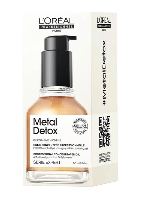 L'Oréal Professionnel Metal Detox Concentrated Oil Koncentruotas apsauginis plaukų aliejus, 50 ml