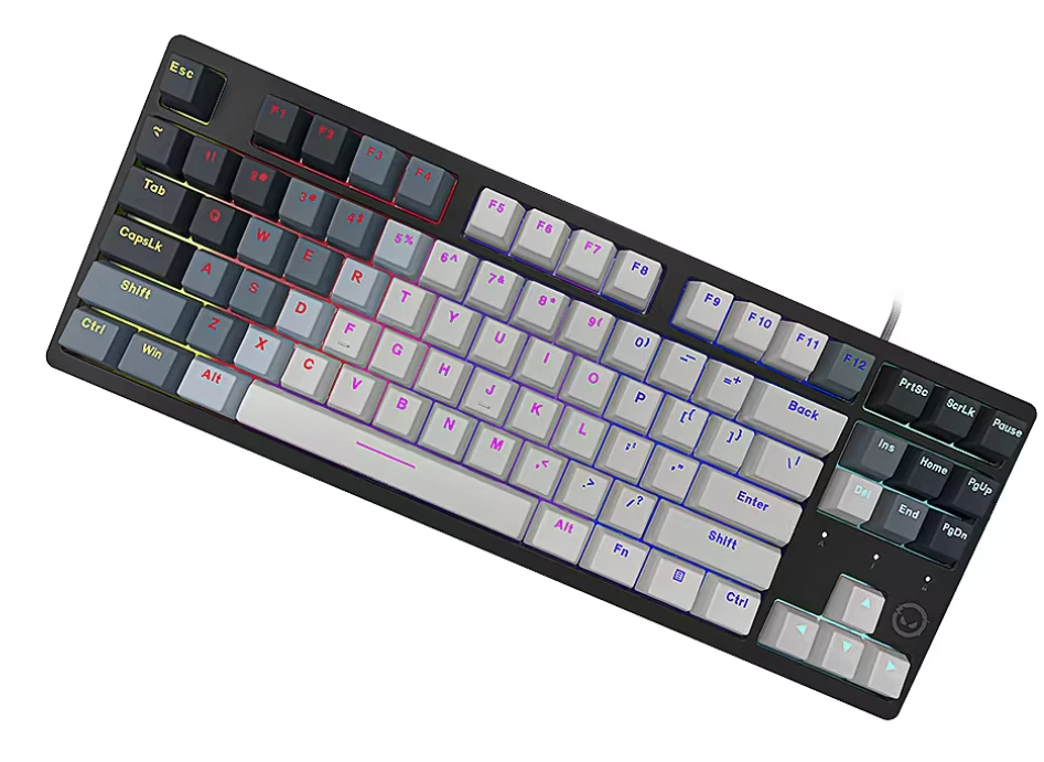 LORGAR Azar 514TKL, su laidu RGB mechaninė klaviatūra žaidimams, baltas, EN išdėstymas