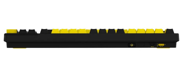 LORGAR KBP70TKLW, Wireless TKL Mechaninė klaviatūra žaidimams Pro, Juodas/geltona, EN išdėstymas
