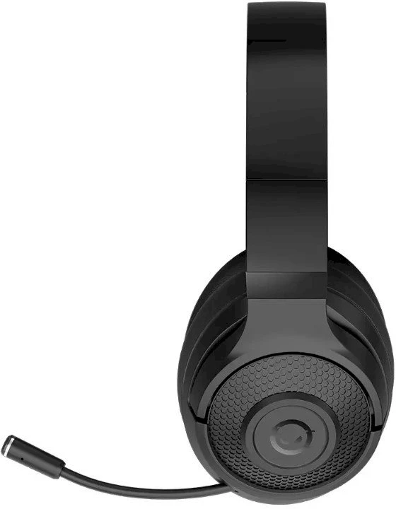 LORGAR Noah 500, Belaidės Žaidimų ausinės su mikrofonu, JL7006, BT 5.3, battery life iki 58 h (1000mAh), USB (C) charging kabelis (0.8m), 3.5 mm AUX kabelis (1.5m), size: 195*185*80mm, 0.24kg, juodas