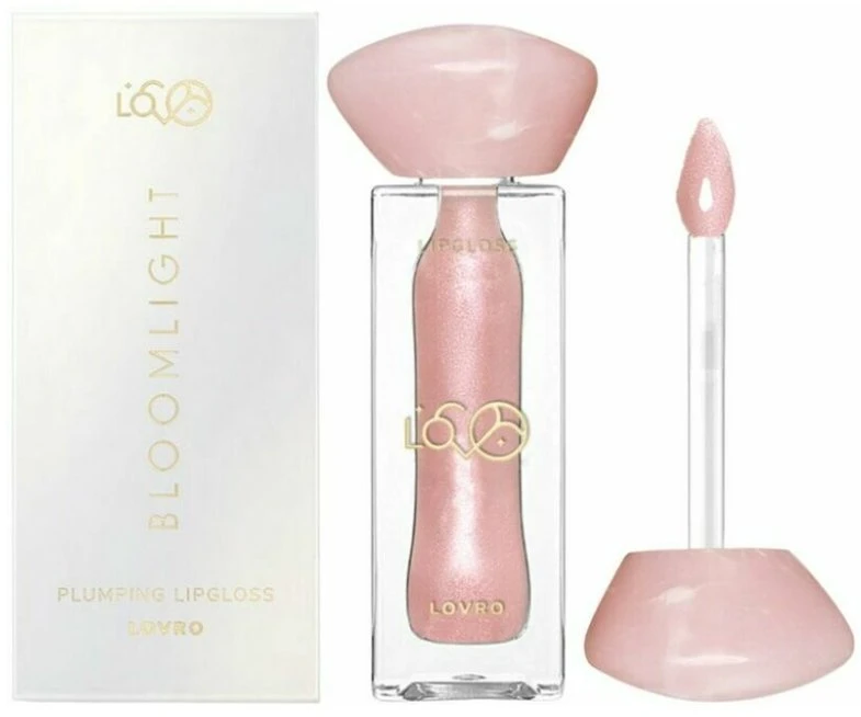 Lovro Bloomlight Lūpų blizgesys optiškai didinantis lūpas su vėsinančiu efektu 03 Pearl Whisper 5.5g