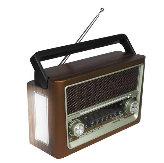 Nešiojamasis radijas LTC ELMA RETRO Bluetooth USB žibintuvėlis