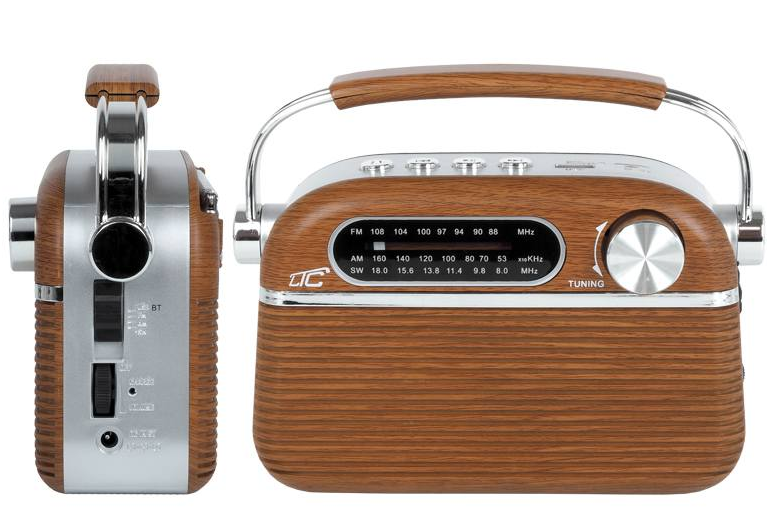Radio przenośne retro ltc nida bluetooth, am/fm/mp3/usb/sd wbud. akumulator 1200mah ggw brm