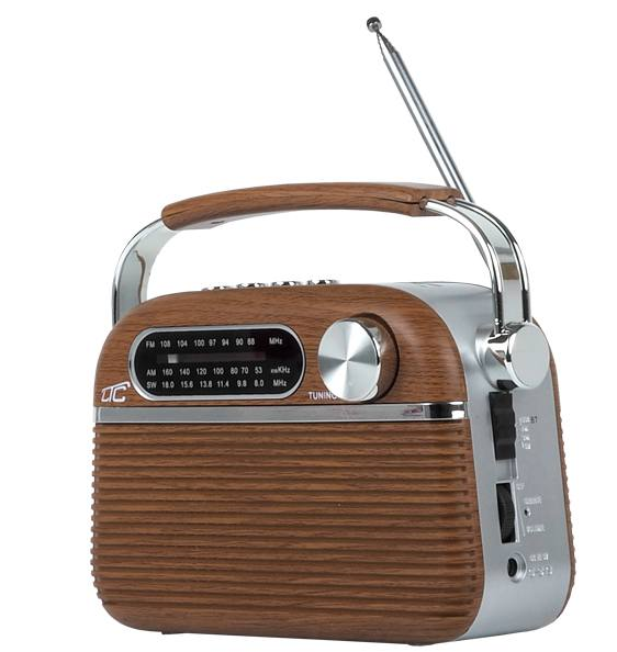 Radio przenośne retro ltc nida bluetooth, am/fm/mp3/usb/sd wbud. akumulator 1200mah ggw brm