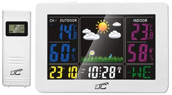 LTC STP07 meteorologinė stotis su spalvotu ekranu