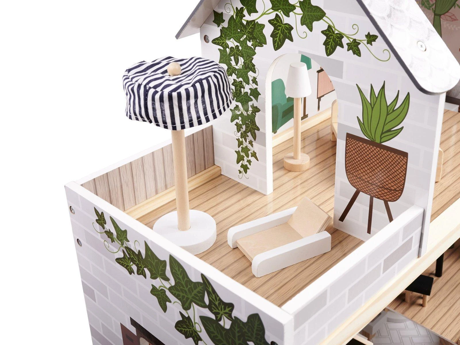 Lulilo medinis lėlių namas Floro Boho70cm