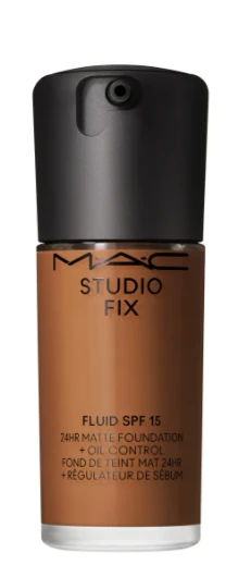 MAC Studio Fix Fluid Matte Finish skystasis makiažo pagrindas NC58 SPF 15, 30 ml