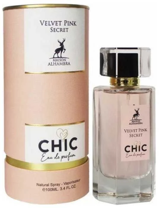 Maison Alhambra Chic Velvet Rožinė Secret EDP parfumuotas vanduo moterims, 100 ml