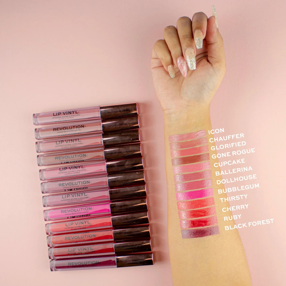 Makeup Revolution Lip Vinyl Juodas Forest 3,6 ml