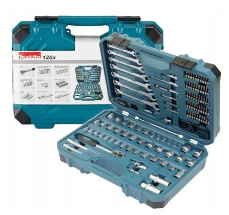 Makita rankinių įrankių rinkinys Makita E-06616 120 vnt.