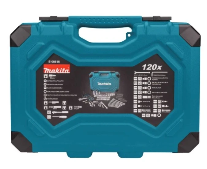 Makita rankinių įrankių rinkinys Makita E-06616 120 vnt.