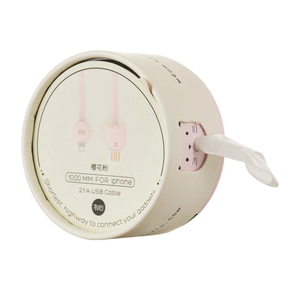 Kabelis USB maoxin USB-A - Lightning 1 m Rožinė (MAX-VI-CS-1M-PI)