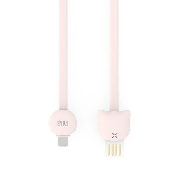 Kabelis USB maoxin USB-A - Lightning 1 m Rožinė (MAX-VI-CS-1M-PI)