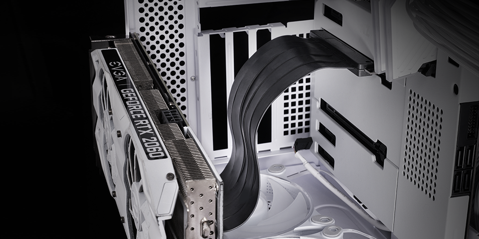 Mars Gaming MCAPCIE40 Riser Cable PCIe 4.0 16x 90° / 300mm