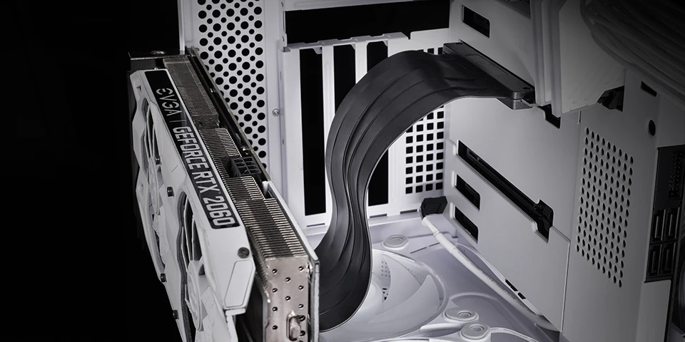 Mars Gaming MCAPCIE40 Riser Cable PCIe 4.0 16x 90° / 300mm