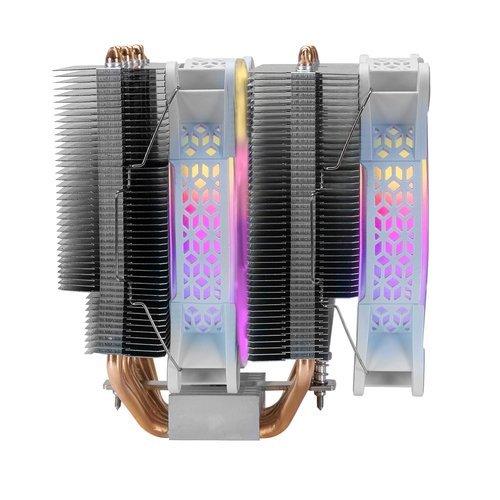Mars Gaming MCPU-XT procesoriaus aušintuvas, dvigubas bokštinis, aušinimas, 300 W, 2 x 120 mm, ARGB