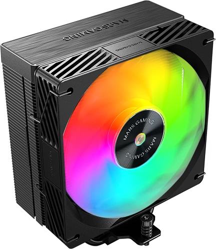 tacens Mars Gaming MCPUX5ARGB computer cooling system Processor Oro vėsintuvas 12 cm Juodas 1 pc(s)