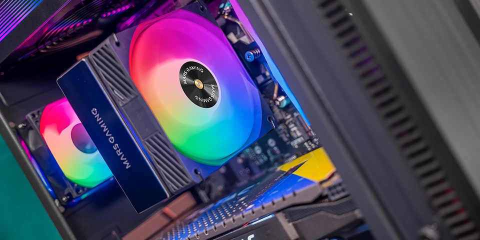 tacens Mars Gaming MCPUX5ARGB computer cooling system Processor Oro vėsintuvas 12 cm Juodas 1 pc(s)