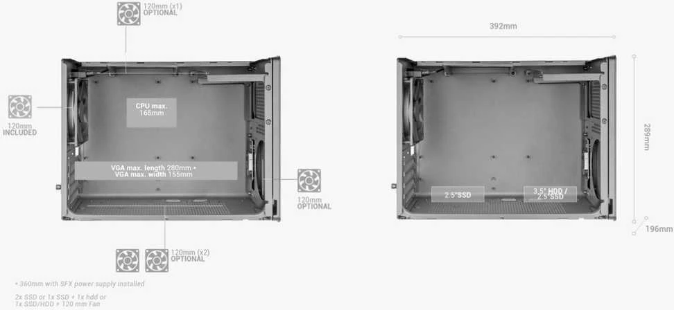 Mars Gaming MCXPSW mATX itin kompaktiškas žaidimų kompiuterio korpusas su tinklelio ir stiklo panele