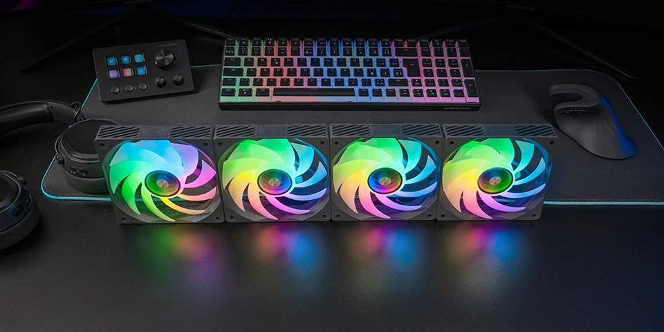 tacens Mars Gaming MFSI4KIT computer cooling system Kompiuterio dėklas Fan 12 cm Juodas