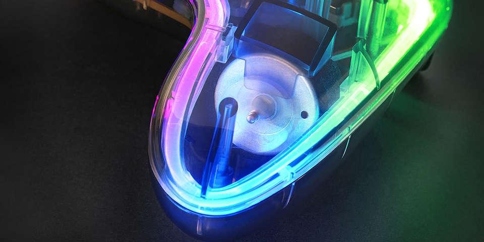 „Mars Gaming MGP-24“ belaidis žaidimų valdiklis RGB / USB 2.4GHz / USB-C / X ir D įvestis