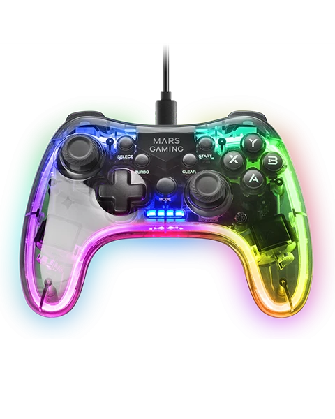 „Mars Gaming MGP-C“ žaidimų valdiklis RGB / USB-C / X ir D įvestims