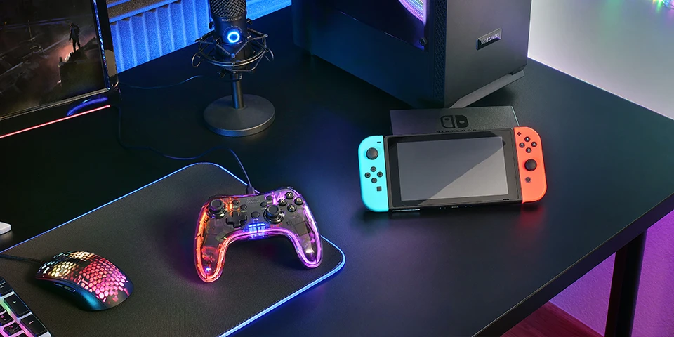 „Mars Gaming MGP-C“ žaidimų valdiklis RGB / USB-C / X ir D įvestims