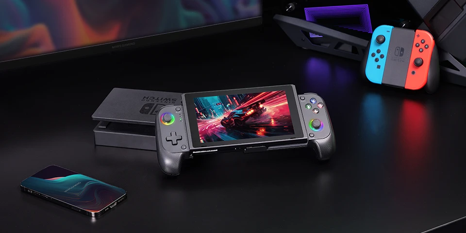 „Mars Gaming MGPX 2in1“ žaidimų pultas telefonui su 6,8 colio „Bluetooth“ / USB ryšiu (PS4, PS3, Android, iOS)