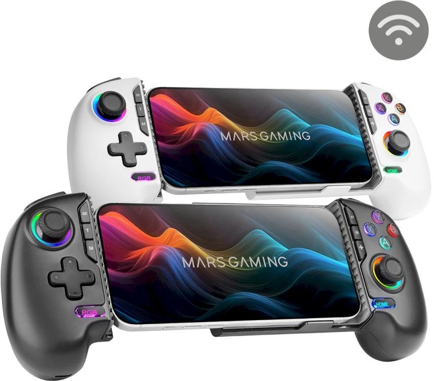 Mars Gaming MGPXPRO Žaidimų pultas Bluetooth/USB „Gamepad“ analoginis / skaitmeninis Android, PC, PlayStation 4, Nintendo Switch 2 / juodas