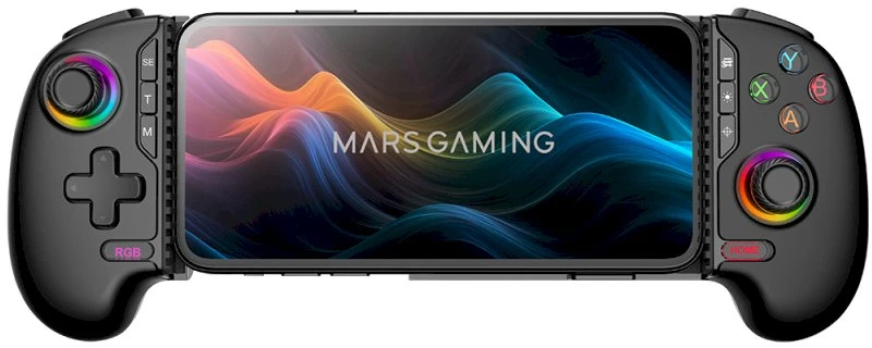 Mars Gaming MGPXPRO Žaidimų pultas Bluetooth/USB „Gamepad“ analoginis / skaitmeninis Android, PC, PlayStation 4, Nintendo Switch 2 / juodas