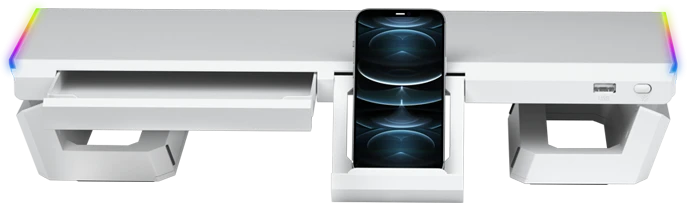 Laikiklis Mars Gaming Monitorių stovas MGS-ONE Chroma RGB USB 2.0