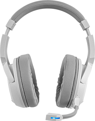 Mars Gaming belaidės žaidimų ausinės 2.4GPRO su mikrofonu, 50 mm, baltos MHW100W