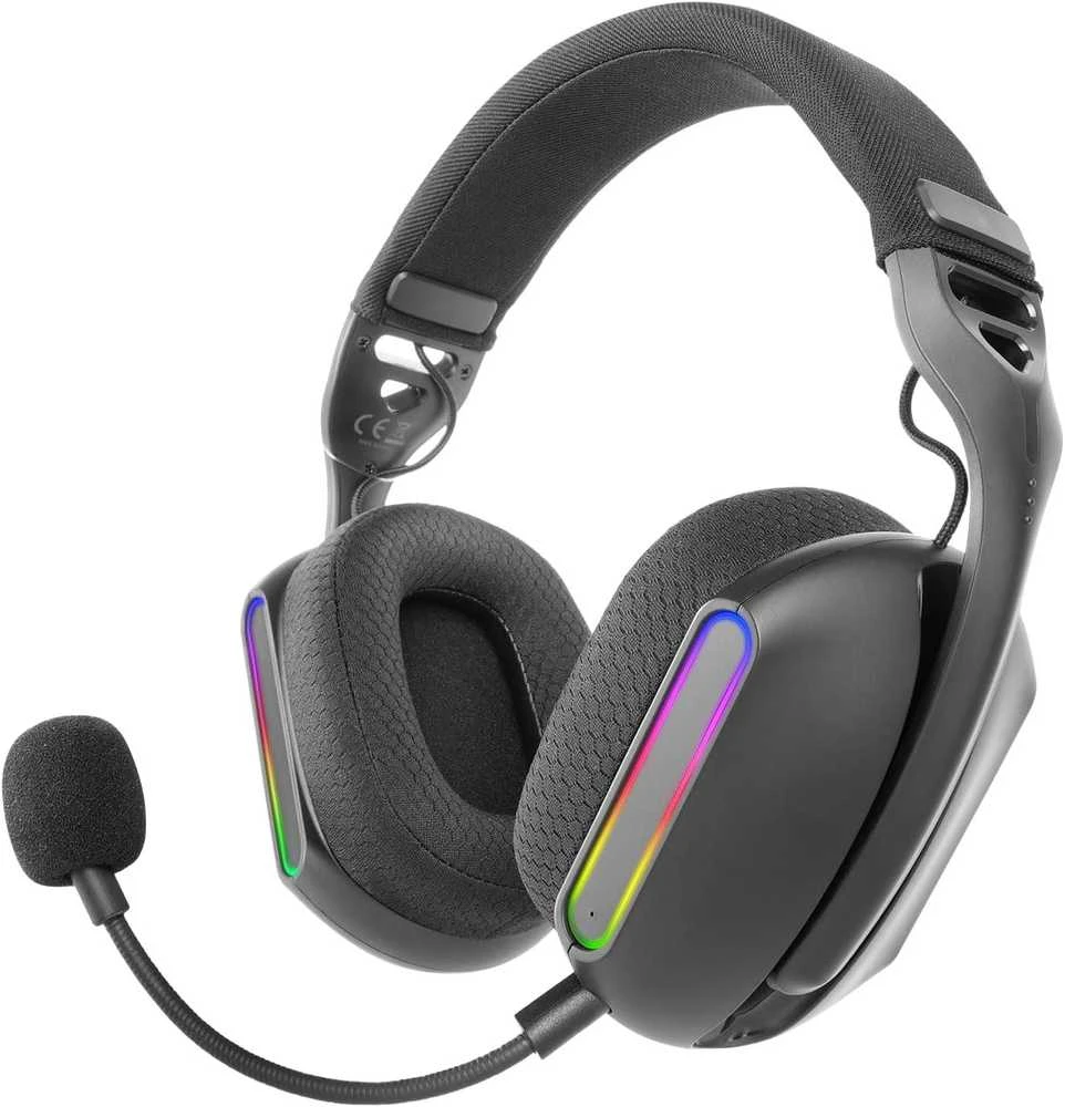 Mars Gaming MHWPRO Belaidės Ausinės Žaidimams 7.1 / Bluetooth 5.3 + 2.4GHz / Multiplatform