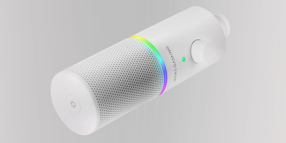 Mikrofonas Mars Gaming Mars Gaming MMIC Studio Microphone with arm USB-C / RGB