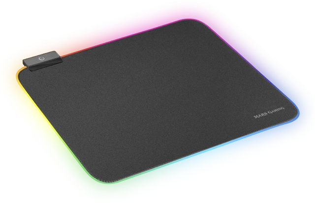 „Mars Gaming MMPRGBL RGB“ žaidimų pelės kilimėlis, 365 x 265 mm