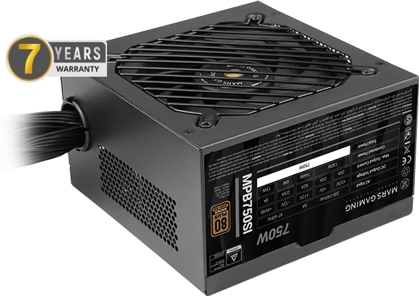 „tacens Mars Gaming MPB750SI“ maitinimo blokas 750 W 24 kontaktų ATX ATX Juodas