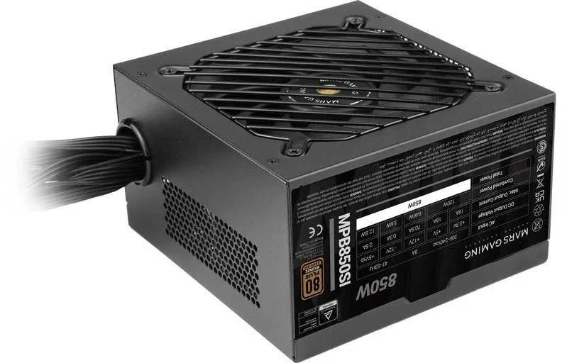 „tacens Mars Gaming MPB850SI“ maitinimo blokas 850 W 24 kontaktų ATX ATX Juodas