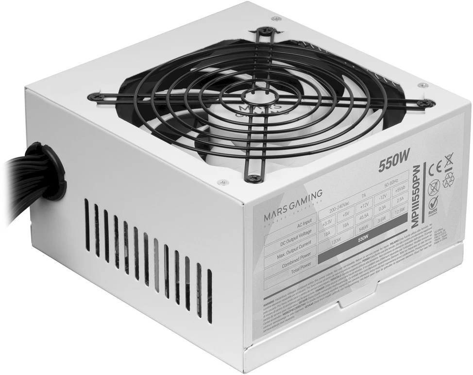 Mars Gaming MPIII550PW Power Supply Unit 550 W 24-pin ATX / baltas