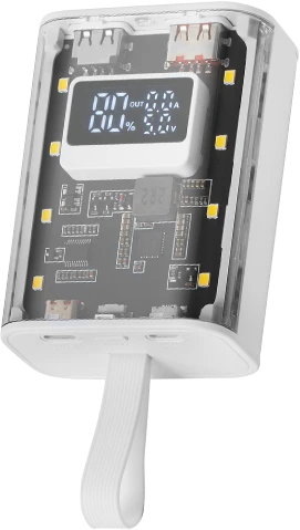 „Mars Gaming MPK10KW“ išorinė baterija, 10000 mAh / QC3.0 ir PD3.0