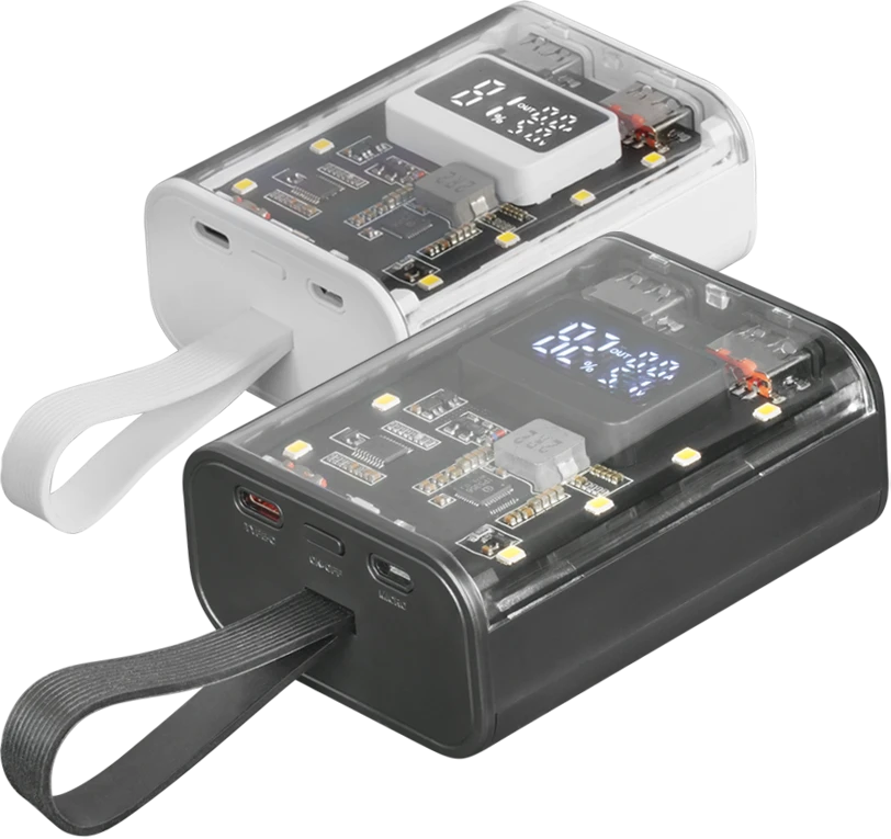 „Mars Gaming MPK10KW“ išorinė baterija, 10000 mAh / QC3.0 ir PD3.0