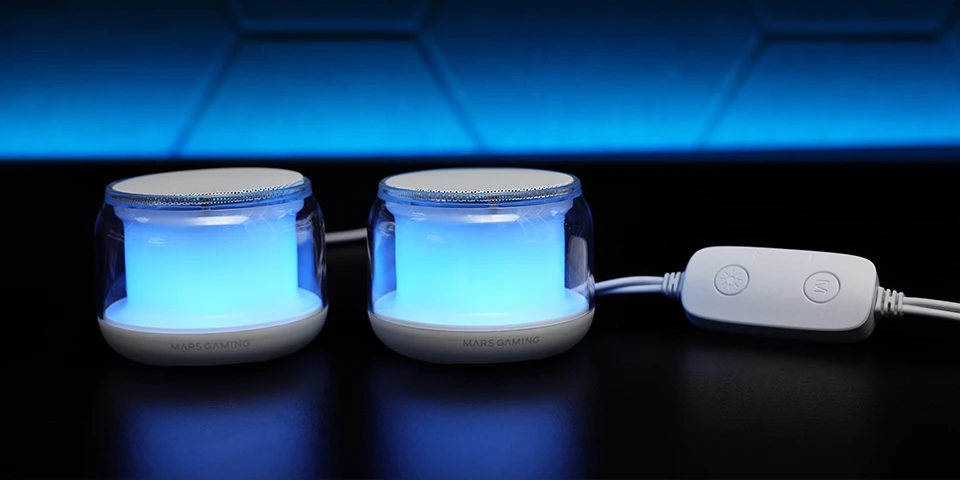 Kompiuterio kolonėlės Garsiakalbis Mars Gaming MSAURAW RGB