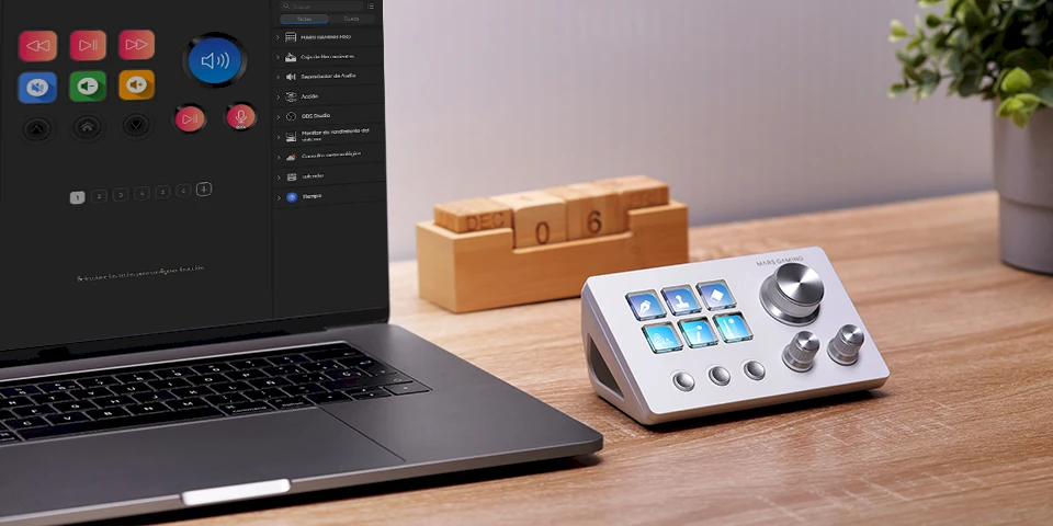 Mars Gaming MSDTWOW Live Content Creation Controller 9 Mygtukai / baltas
