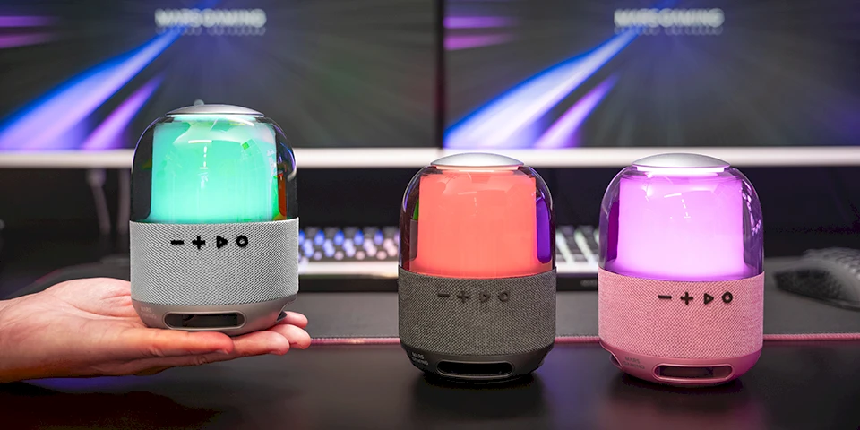 Mars Gaming MSFLOWP Portable Party Speaker Stereo 15 W 2000 mAh / pink