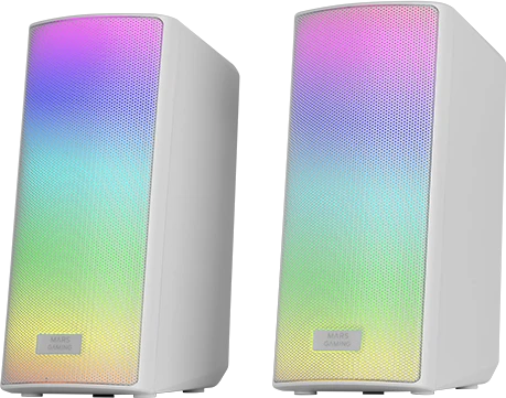 Mars Gaming MSRGB2W Bluetooth Stereo PC Speaker System 15W / baltas